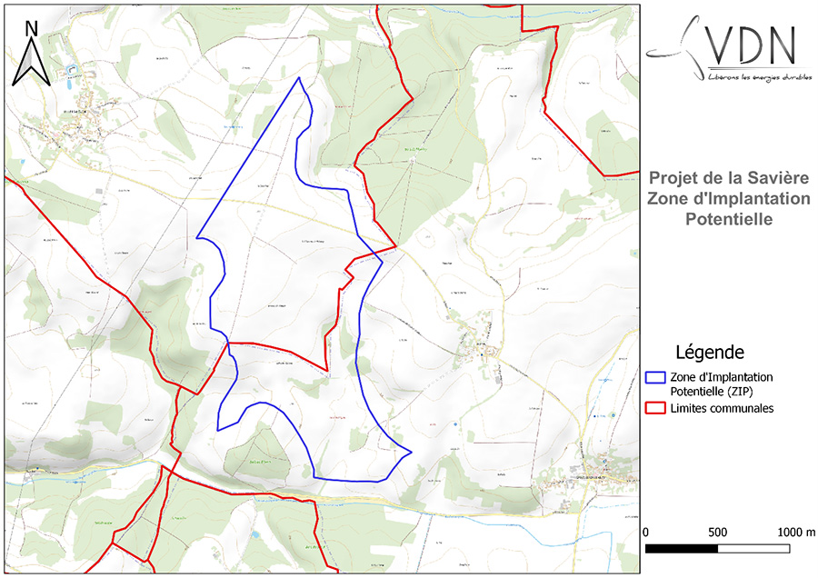 Plan d’ensemble du projet avec l’implantation du parc de Mont Benhaut