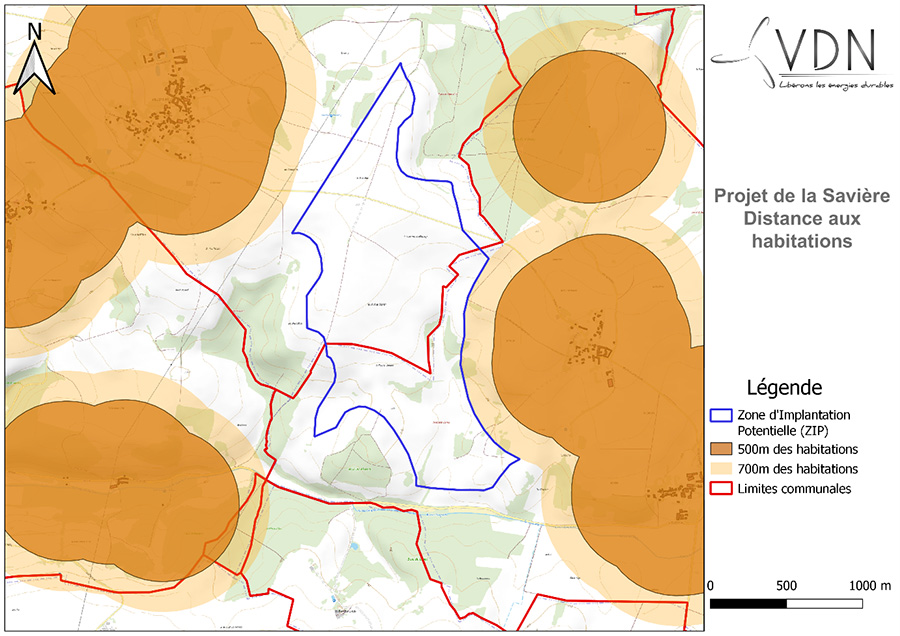 Distance aux habitations